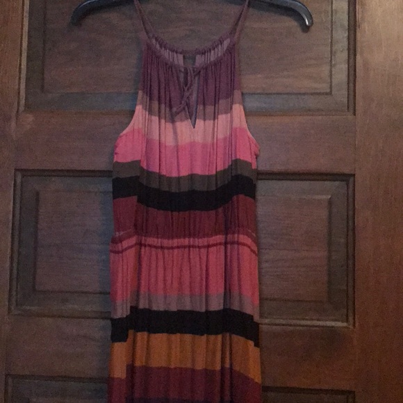 FINAL! Must go by 8/15 Loft striped halter dress - Picture 3 of 4
